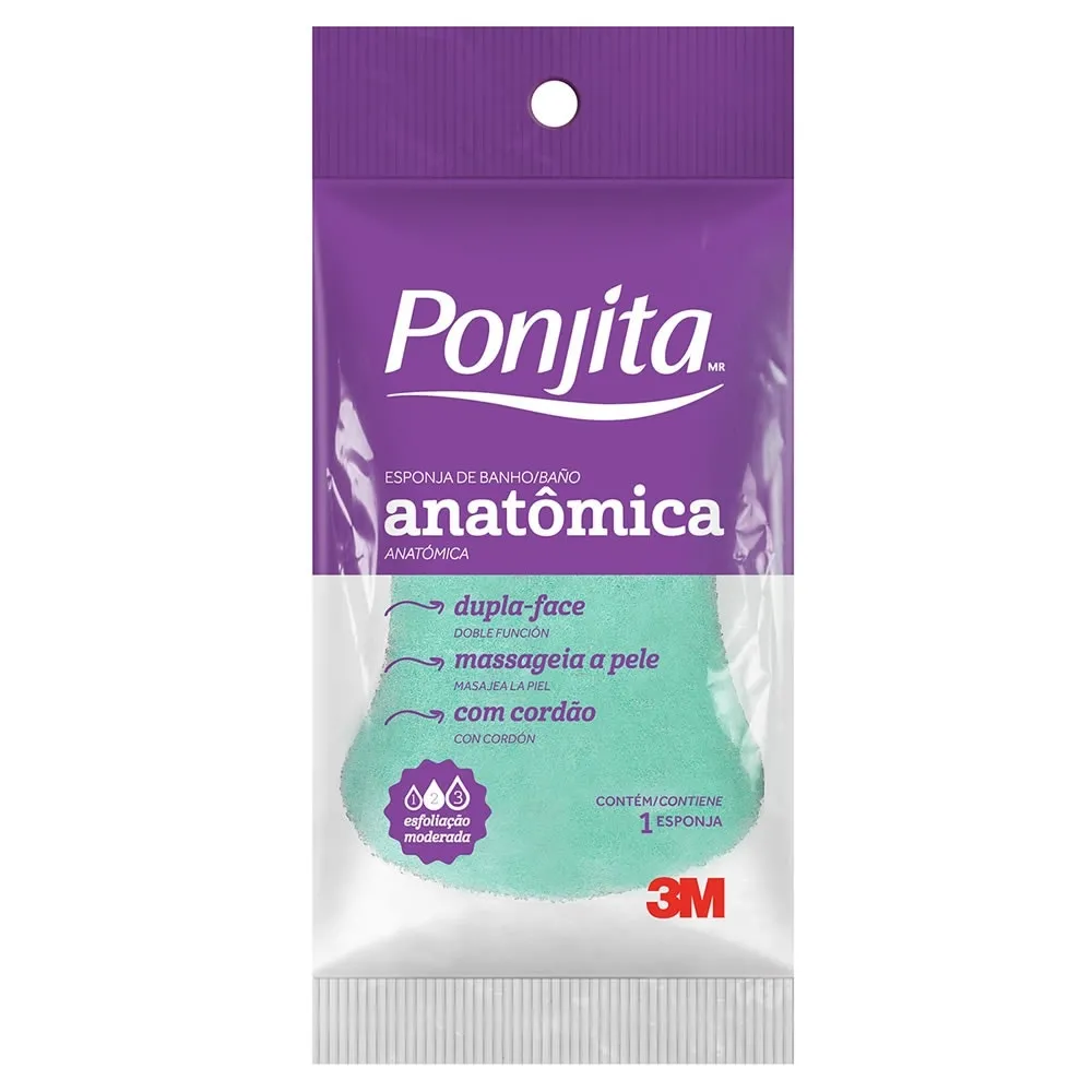 Esponja Banho Ponjita Anatomica 1Un