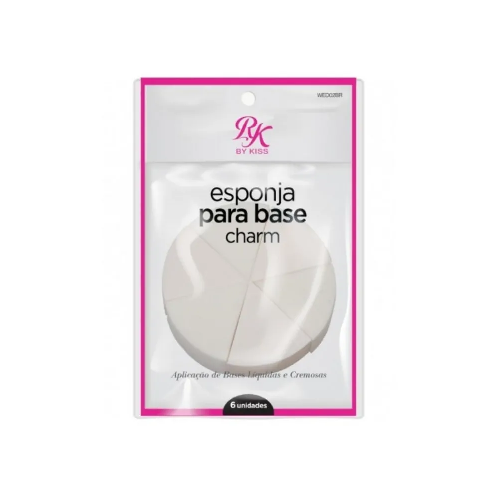 Esponja Para Maquiagem Kiss Base Charm Wed02Br