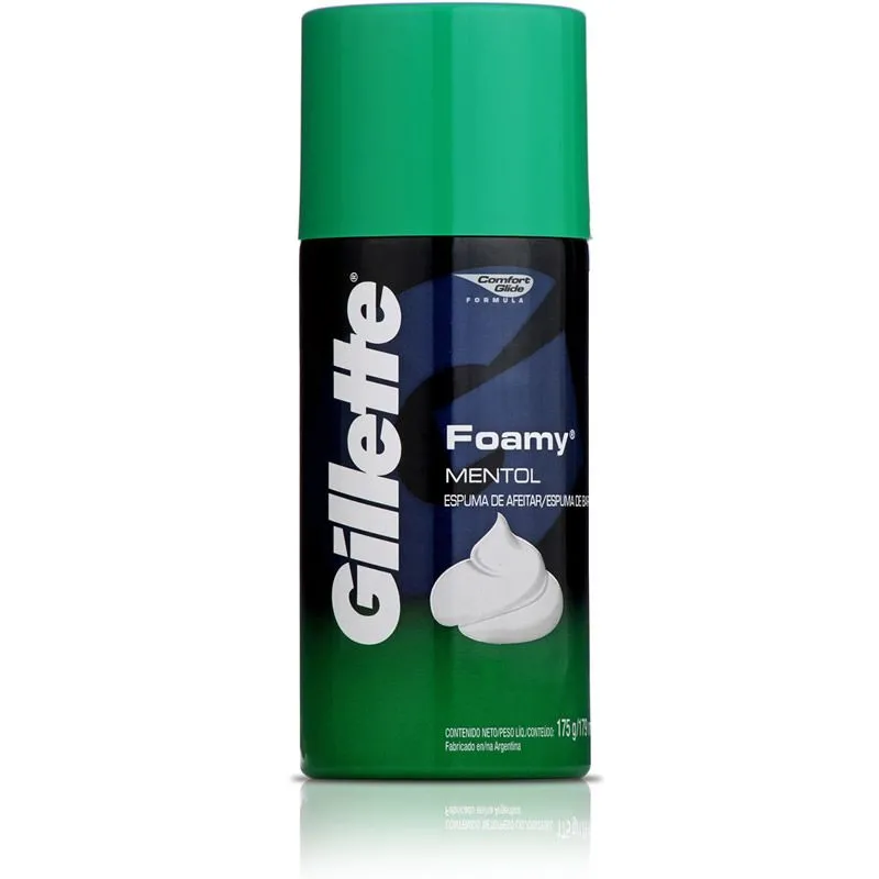 Espuma De Barbear Gillete Foamy Mentol 175G