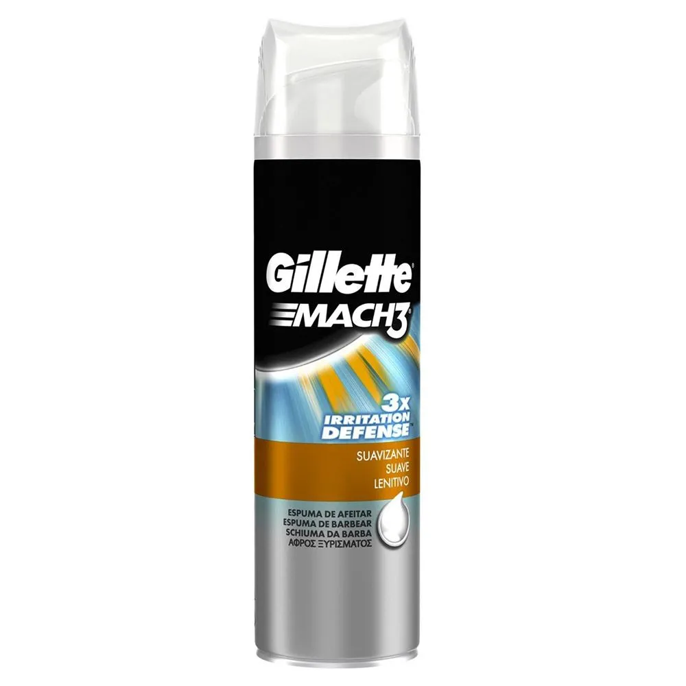 Espuma de Barbear Gillette Mach3 Irritation Defense 245g