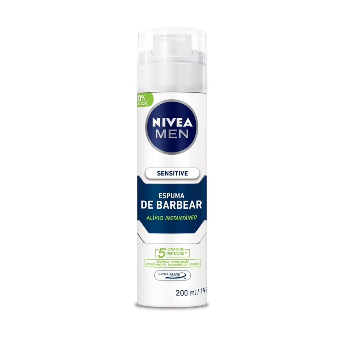 Espuma de Barbear Nivea Sensitive For Men 200ml