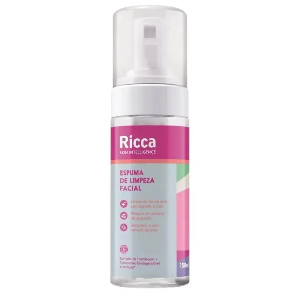 Espuma de Limpeza Facial Bálsamo de Framboesa Ricca - 150ml