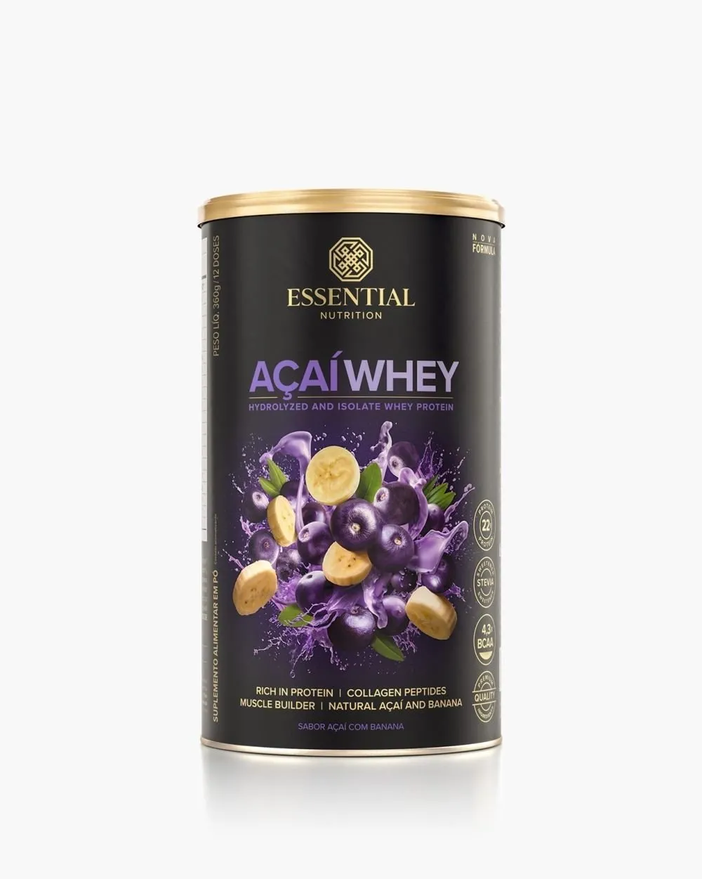 Essential Nutrition Açai Whey Lata com 360g
