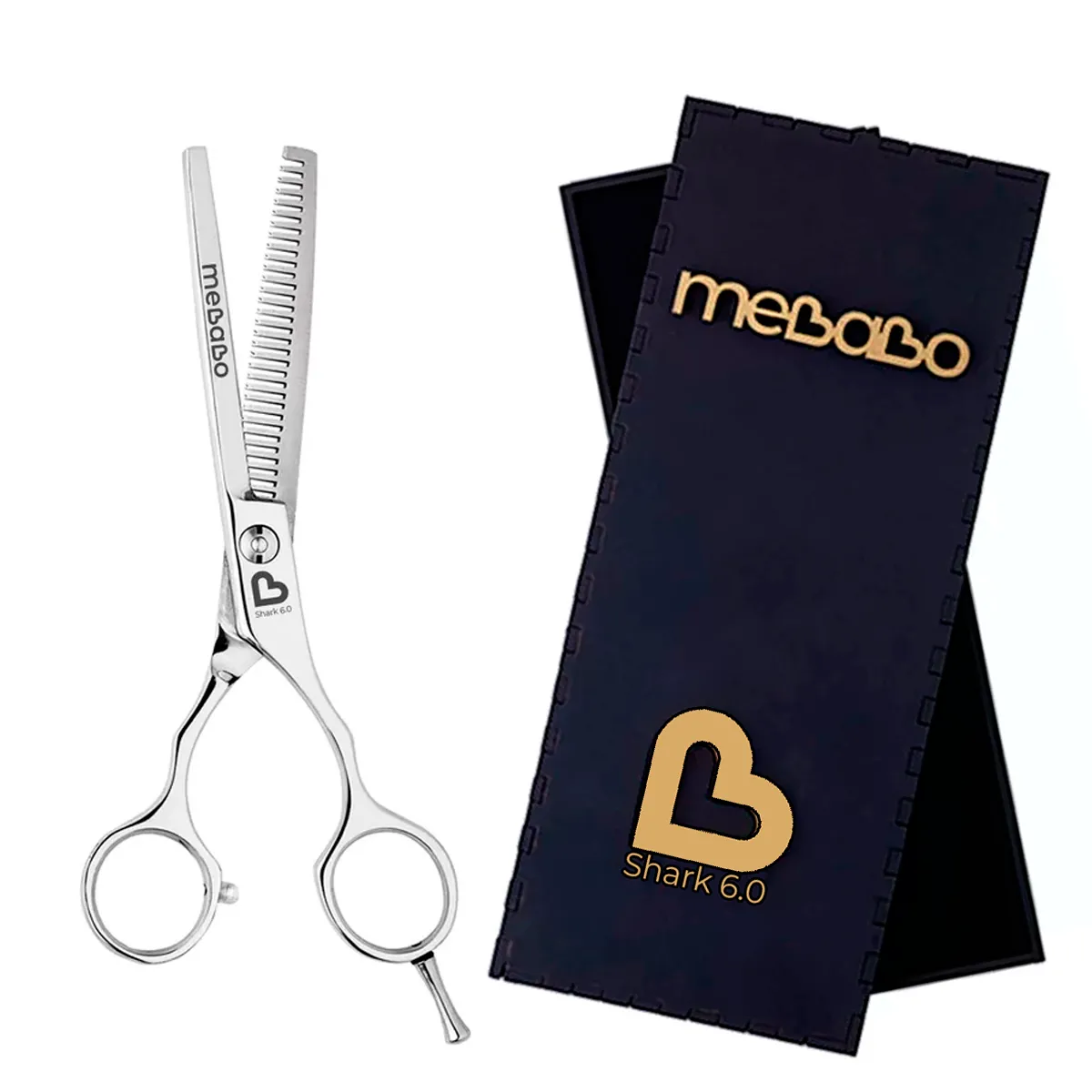 Tesoura Desbaste Desfiadeira MB Shark + Estojo 6.0 Polegadas