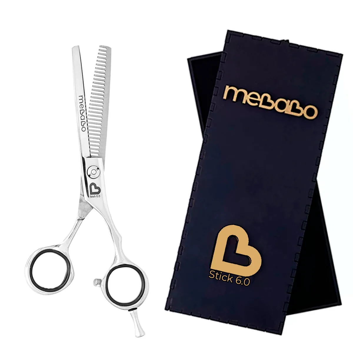 Tesoura Desbaste Desfiadeira MB Stick + Estojo 6.0 Polegadas