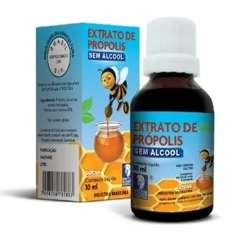 Extrato de Própolis Sem Álcool Gotas com 30ml