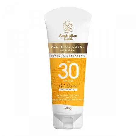 Australian Gold Gel Creme Protetor Solar Corporal FPS30 200g