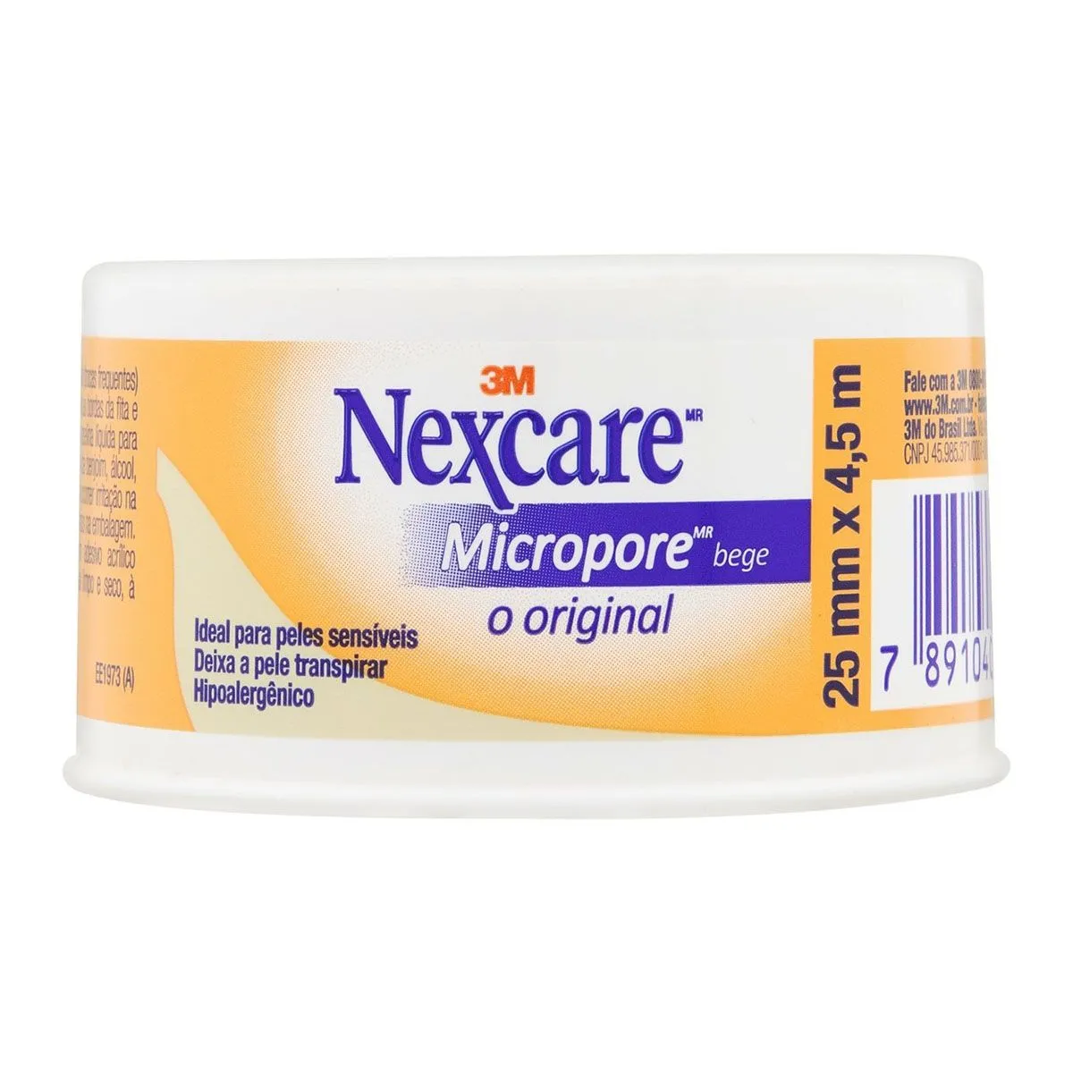 Fita Micropore Nexcare Bege 25 mm x 4,5 m