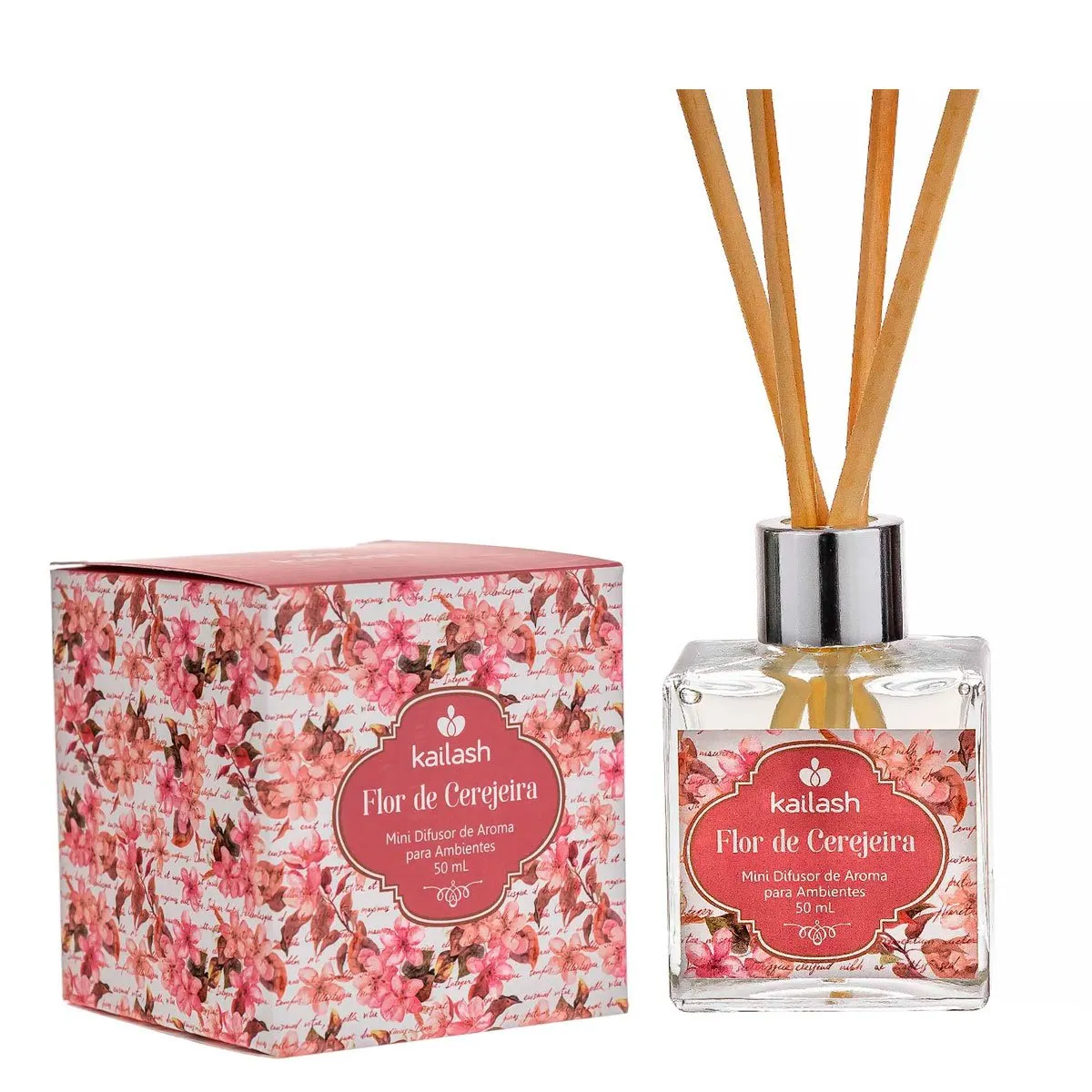 Mini Difusor de Aromas para Ambientes Kailash 50mL Flor de Cerejeira
