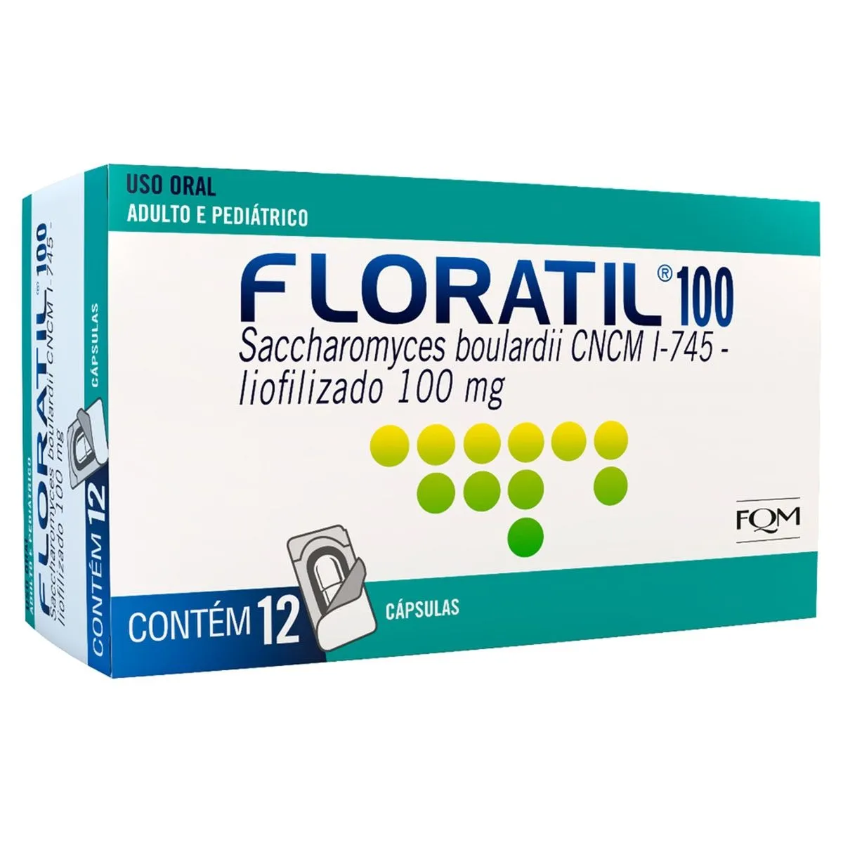 Floratil 100Mg C/ 12 Cápsulas