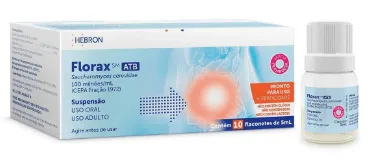 Florax SM ATB Adulto Framboesa com 10 flaconetes 5ml
