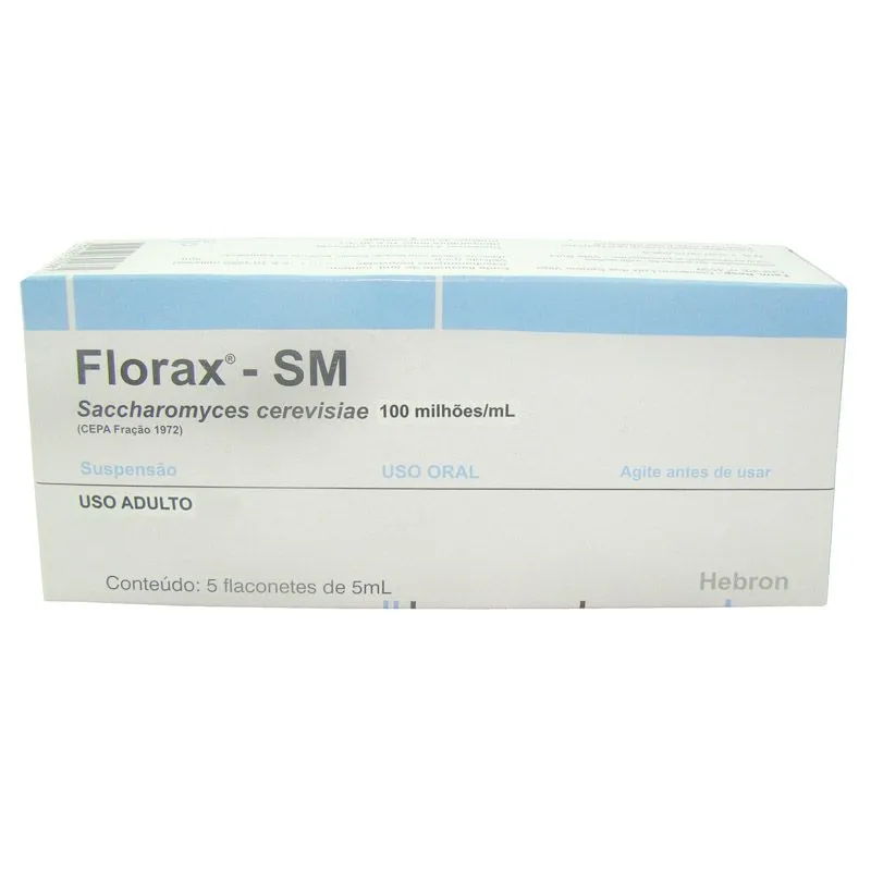 Florax SM Uso Adulto Com 05 Flaconetes de 05 ML - Hebron