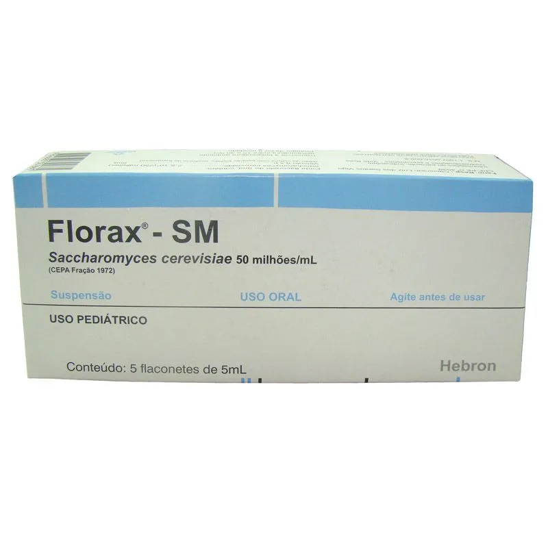 Florax SM Uso Pediátrico Com 05 Flaconetes de 05 ML - Hebron