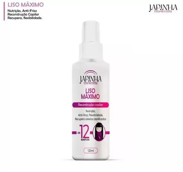Fluido Japinha Termoativado Liso Maximo 120ml