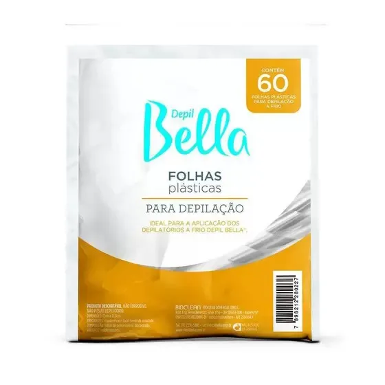 Folhas Plasticas Para Depilaçao Depil Bella 60fls