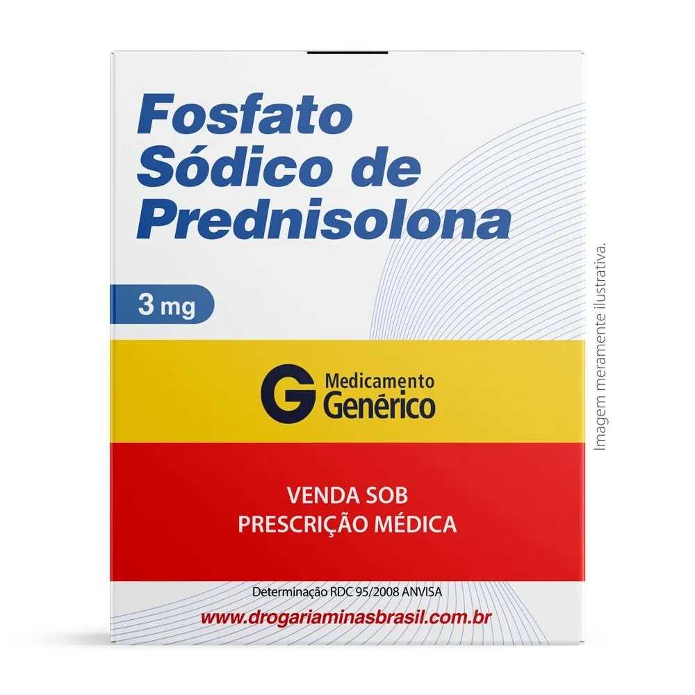 Fosfato Sódico de Prednisolona 3 mg/ml Solução Oral 100 ml Genérico Prati Donaduzzi