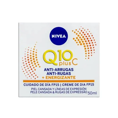 O Creme Facial Dia Nivea Q10 Plus C Antissinais 50ml