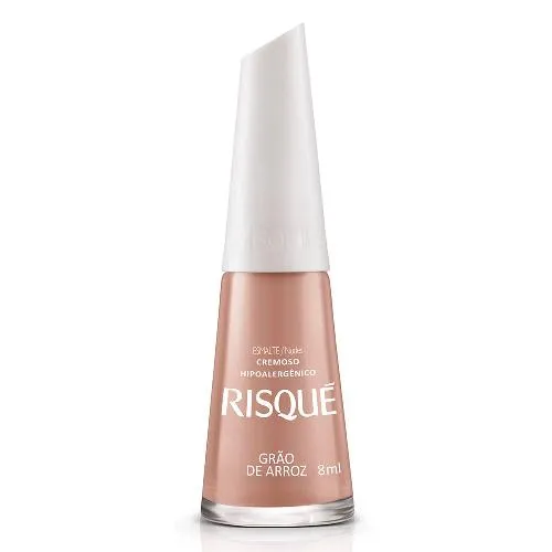 Esmalte Cremoso Risqué Nudes Grão de Arroz 8ml