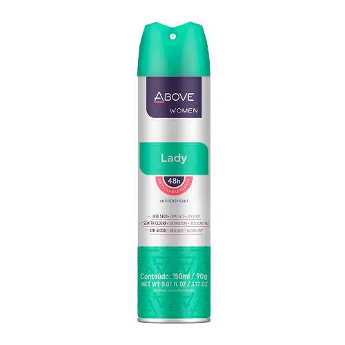 Desodorante Aerosol Above Women Feminino Lady 150ml