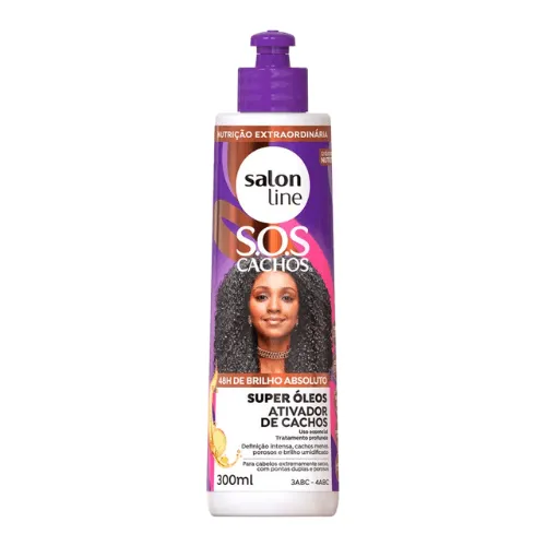 Ativador de Cachos Salon Line S.O.S Cachos Super Óleos Nutritivo 300ml
