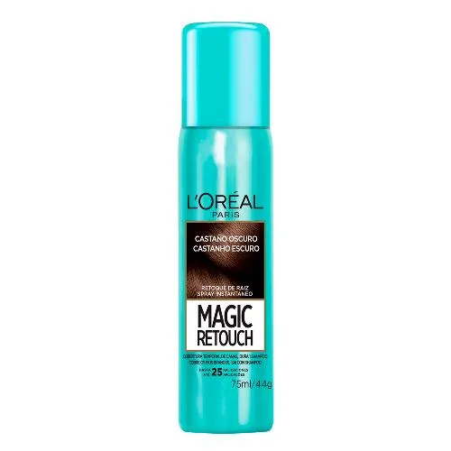 Spray Retoque da Cor L'oréal Magic Retouch Castanho Escuro 75ml