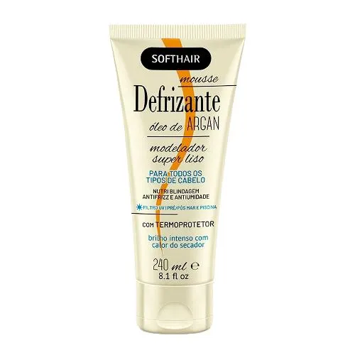 Defrizante Soft Hair Mousse Óleo de Argan 240ml