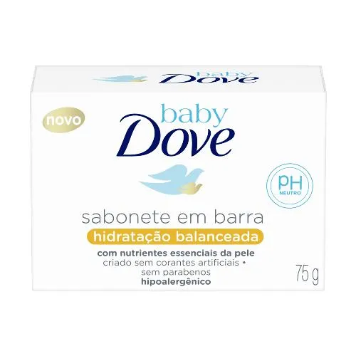 Sabonete em barra baby dove hidratação balanceada 75g