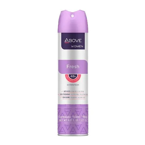 Desodorante Aerosol Above Women Feminino Fresh 150ml