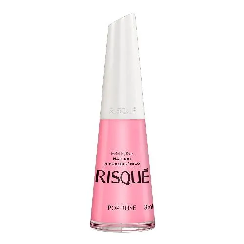 Esmalte Natural Risqué Rosas Pop Rose 8ml