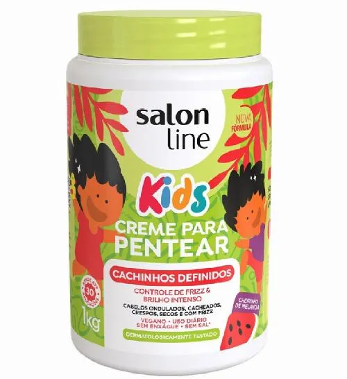 Creme para Pentear Salon Line Cachinhos Definidos Kids 1Kg