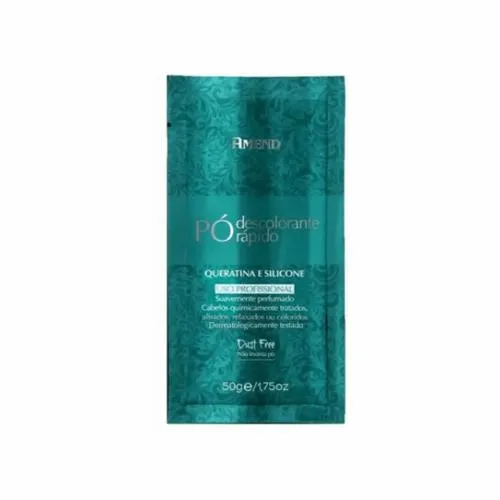 Pó Descolorante Amend Queratina e Silicone 50g