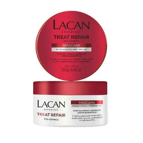 Máscara Lacan Reparação Intensiva Treat Repair Pós Química 300g
