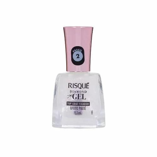 Esmalte Risque Diamond Gel Efeito Paetê