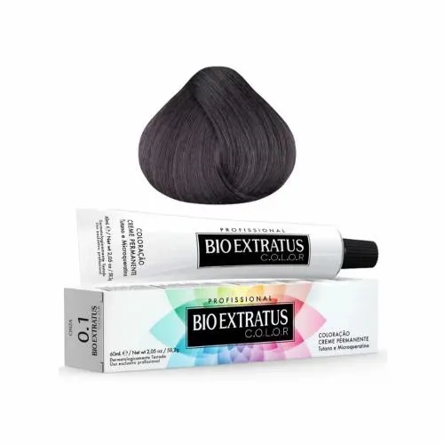 Coloração Creme Bio Extratus Color 0.1 Corretor Intensificador Cinza 60ml