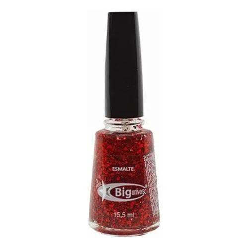 Esmalte Big Universo Glitter Vermelho