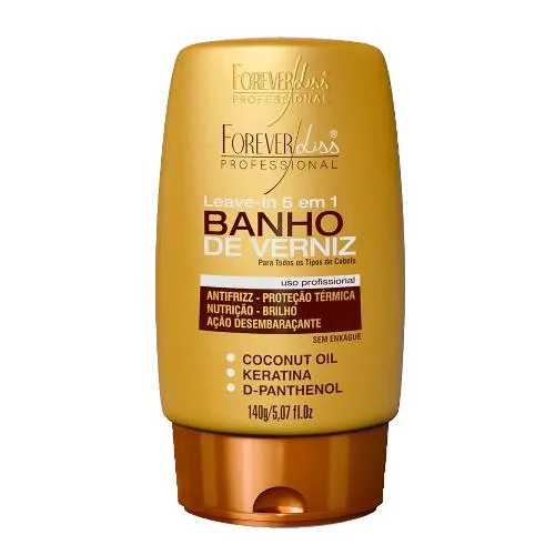 Leave-In 5 em 1 Forever Liss Banho de Verniz 140g