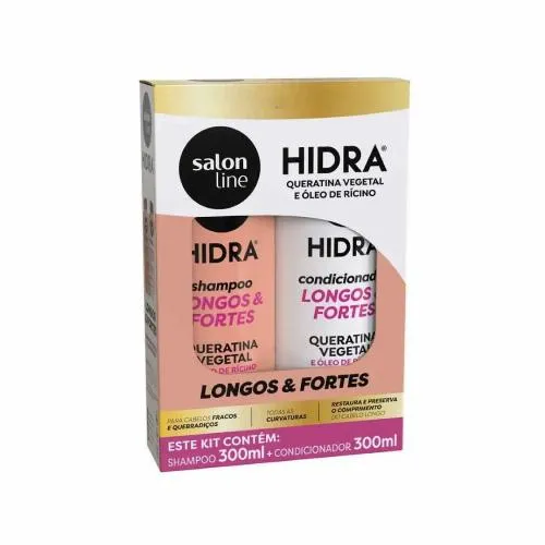 Kit Shampoo e Condicionador Hidra Longos & Fortes Salon Line 300ml