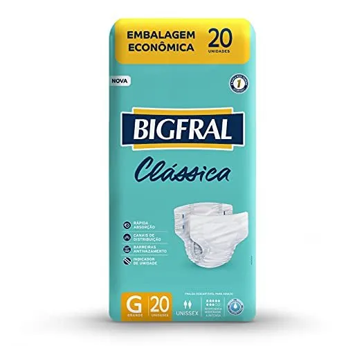 Bigfral Fralda Adulto Clássica G 20UN