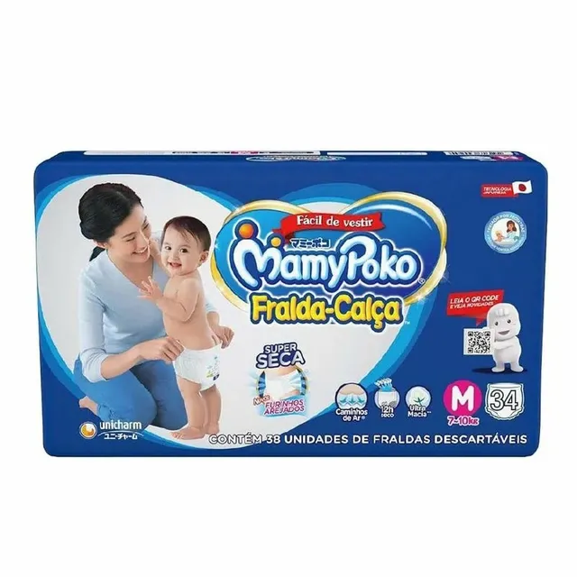 Fralda Calça Mamypoko Jumbo M 34 Unid