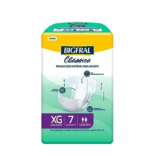 Bigfral Fralda Adulto Clássica XG 7UN