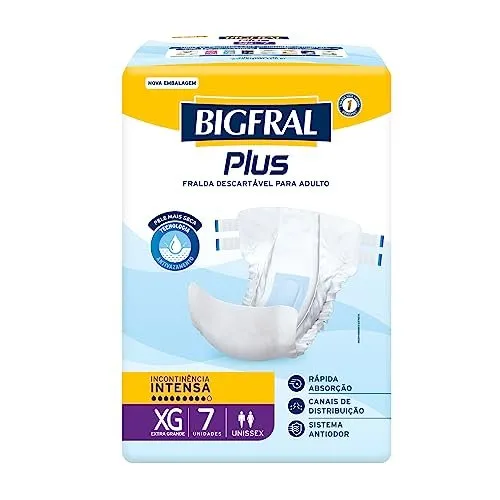Bigfral Fralda Adulto Plus Intensa XG 7UN