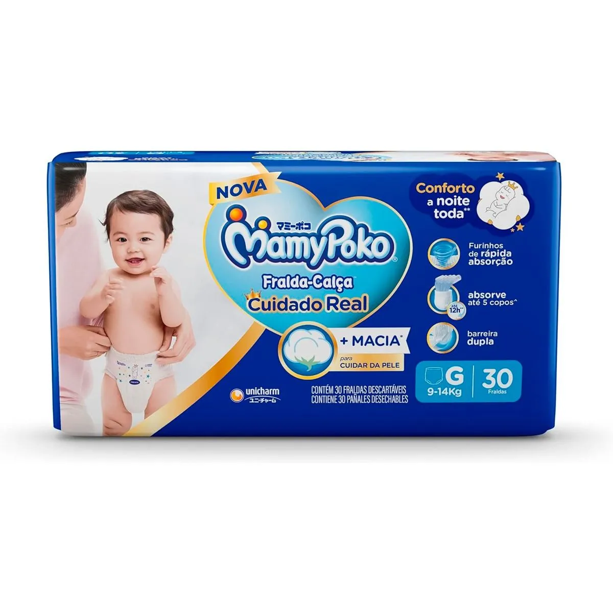 Fralda-calça Mamypoko Tamanho G com 30 Unidades Unicharm