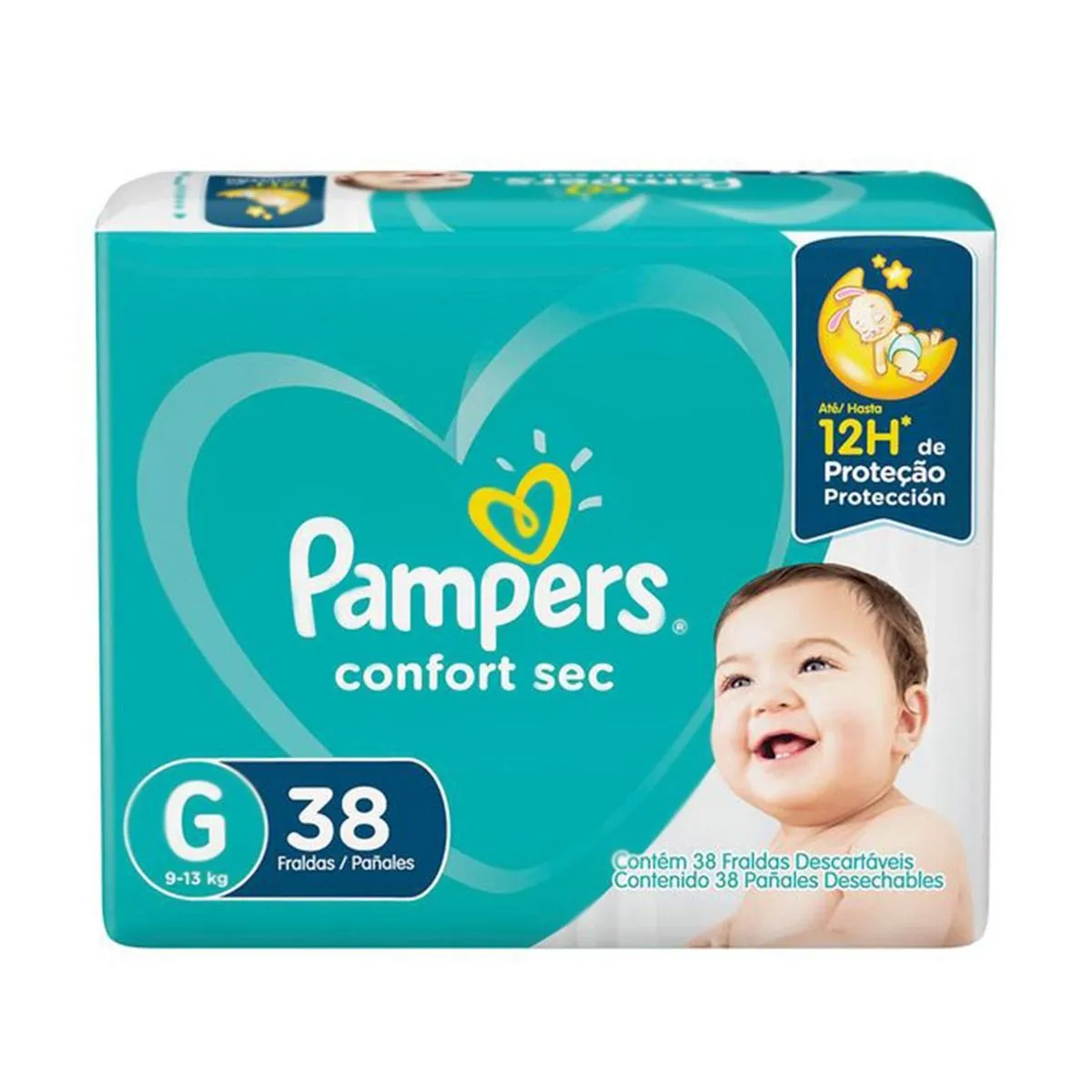 Fralda Confort Sec Tamanho G Com 38 Unidades Pampers