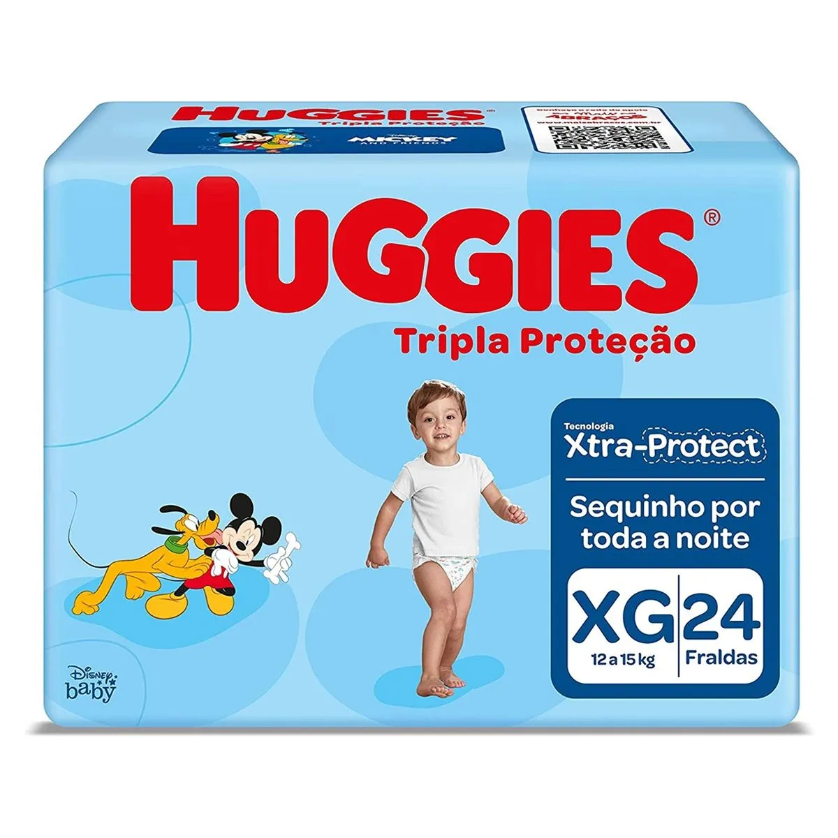 Fralda Huggies Tripla Proteção Jumbo Tamanho Extra Grande Com 24 Unidades
