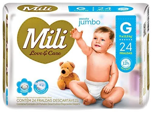 Mili Fralda Love e Care Jumbo G 24UN