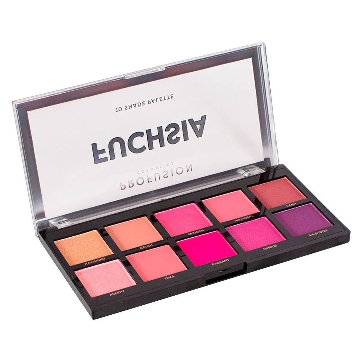 Paleta de Sombras Esfumadas Profusion Cosmetics 10 Cores Fuchsia