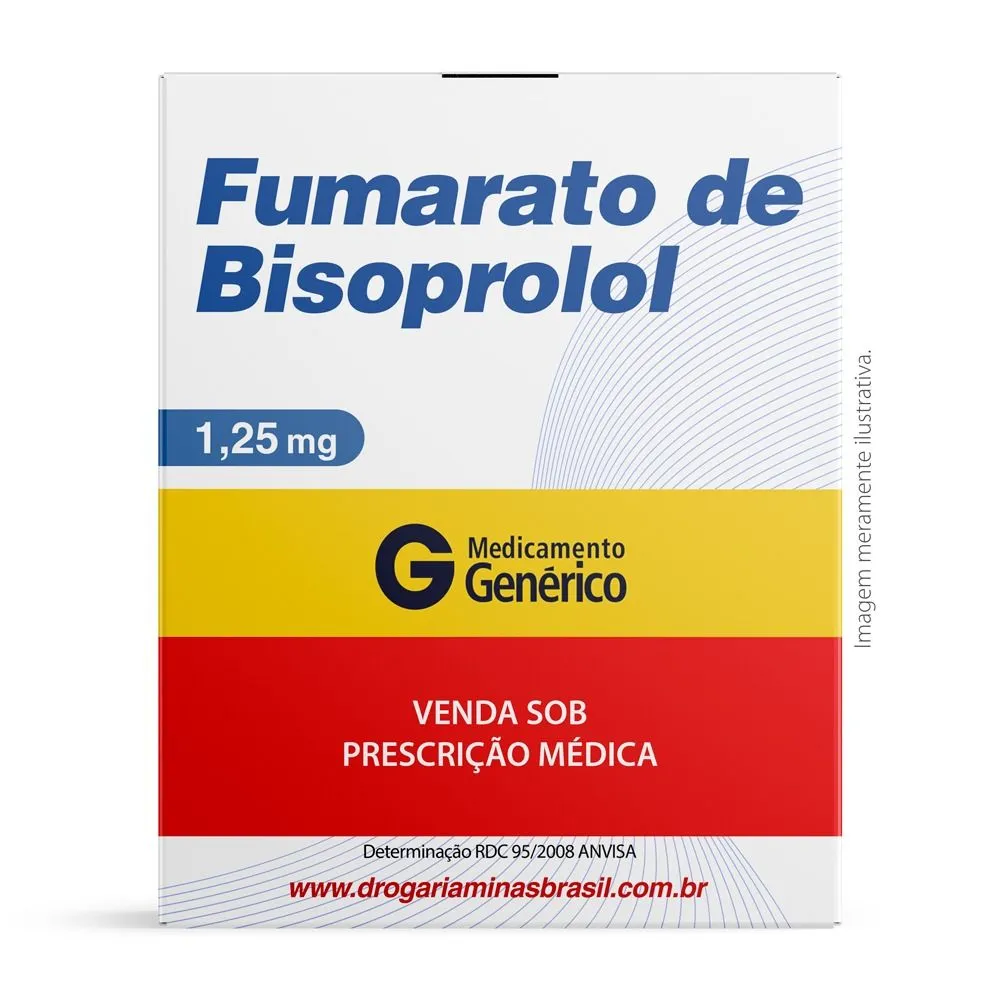 Fumarato De Bisoprolol 1,25Mg C/30 Generico Ems
