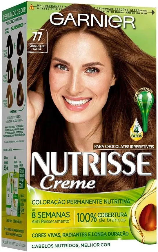 Garnier Nutrisse Creme Chocolate Avelã 77