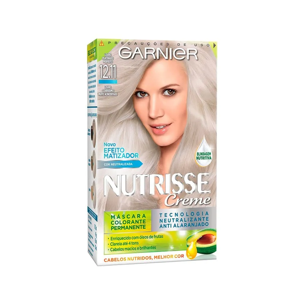 Garnier Nutrisse Creme Louro Platinado Perfeito 12.11