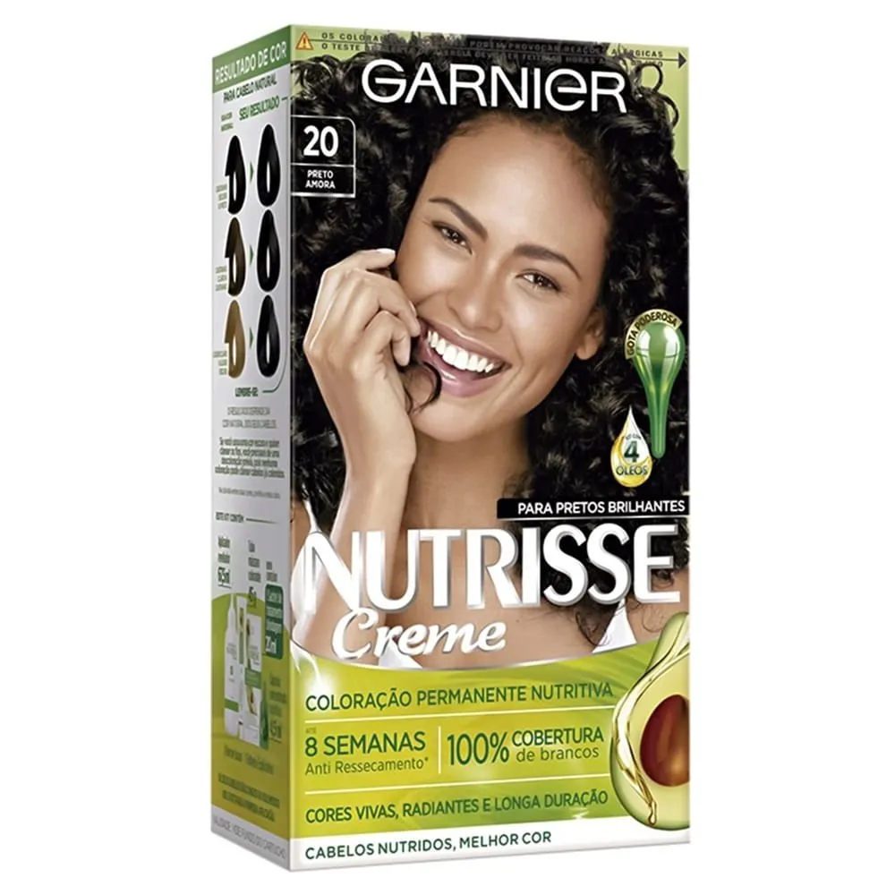 Garnier Nutrisse Creme Preto Absoluto 20